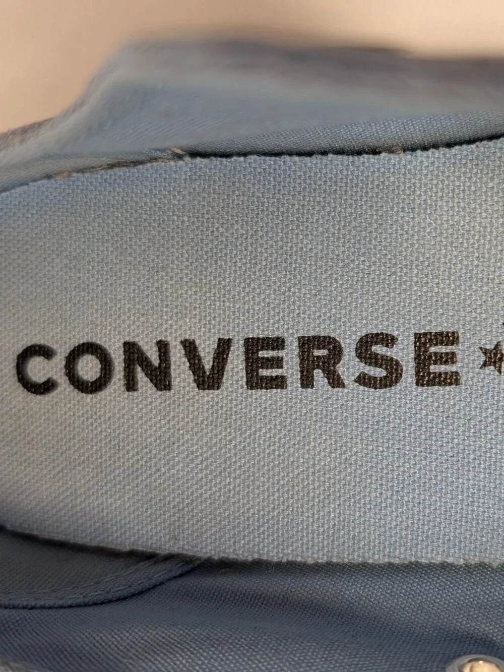 Converse All Star Shimmery Metallic Blue Low Top Sneakers